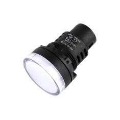 Sinaleiro indicador LED branco Power Pilot AD16-30DS 30 mm AC 220V