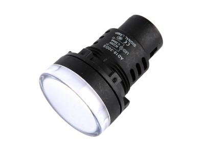 Sinaleiro indicador LED branco Power Pilot AD16-30DS 30 mm AC 220V - Imagem 1