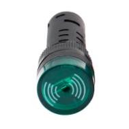 Indicador LED Verde 16 mm AD16-16SM AC/DC 48V com Buzzer integrado