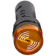 Indicador LED Amarelo 16mm AD16-16SM AC/DC 36V com Buzzer Embutido - Thumb - 1