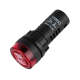 Sinaleiro LED vermelho 22 mm AD16-22SM 24V AC/DC com buzzer embutido - Thumb - 1