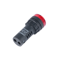 Indicador LED Vermelho 22 mm AC 220V AD16-22SM com Buzzer embutido