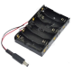 Porta-pilhas 6x AA com conector DC, sem tampa - Thumb - 1