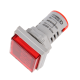 Indicador LED Voltm&eacute;trico Vermelho AC 20-500V 22 mm AD16-22FSV, cobertura quadrada - Thumb - 1