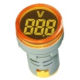 Sinaleiro indicador amarelo 22 mm AD20-22DSV Vol&iacute;metro LED AC 20-500 V com tubo digital grande - Thumb - 1