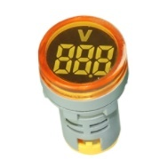 Sinaleiro indicador amarelo 22 mm AD20-22DSV Vol&iacute;metro LED AC 20-500 V com tubo digital grande