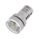 Indicador volt&iacute;metro LED branco AC 20-500 V 22 mm AD16-22DSV com tubo digital grande - Thumb - 1