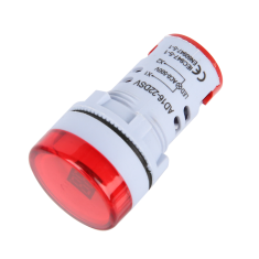 Indicador volt&iacute;metro LED vermelho AC 20-500 V 22 mm AD16-22DSV com pequeno tubo digital