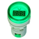 Indicador volt&iacute;metro LED AD16-22DSV 22 mm verde AC 20 a 500 V com pequeno tubo digital - Thumb - 1