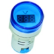 Indicador volt&iacute;metro LED azul AC 20 a 500 V 22 mm AD16-22DSV com pequeno tubo digital - Thumb - 1