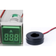 Amper&iacute;metro indicadora LED verde 0-100 A 22 mm AD16-22FSA com tampa quadrada e transformador - Thumb - 1