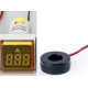 Indicador amper&iacute;metro LED amarelo 0-100A 22mm AD16-22FSA com transformador e cobertura quadrada - Thumb - 1