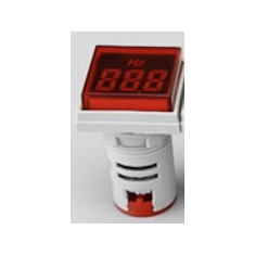 Indicador LED de frequ&ecirc;ncia 22 mm Vermelho AD16-22DSHZ 20&ndash;75 Hz Tampa quadrada