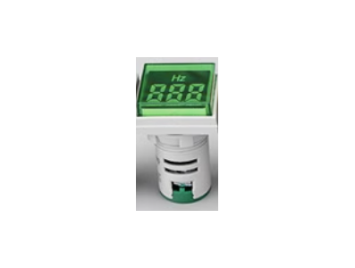 Indicador LED verde 22 mm AD16-22DSHZ, medidor de frequ&ecirc;ncia 20 a 75 Hz com cobertura quadrada - Imagem 1