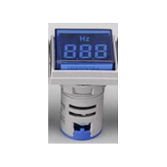 Sinaleiro Indicador LED Azul 22 mm AD16-22DSHZ 20 a 75 Hz Tampa Quadrada