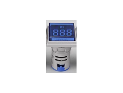 Sinaleiro Indicador LED Azul 22 mm AD16-22DSHZ 20 a 75 Hz Tampa Quadrada - Imagem 1