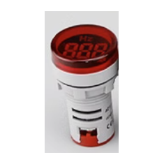 Indicador luminoso LED redondo 22 mm vermelho 20 a 75 Hz AD16-22DSHZ