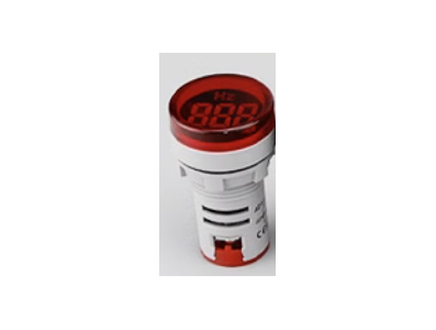 Indicador luminoso LED redondo 22 mm vermelho 20 a 75 Hz AD16-22DSHZ - Imagem 1