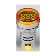 Indicador de frequ&ecirc;ncia LED amarelo 22 mm (20-75 Hz) AD16-22DSHZ