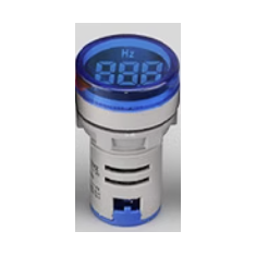 Indicador LED circular azul 22 mm AD16-22DSHZ, faixa de 20-75 Hz