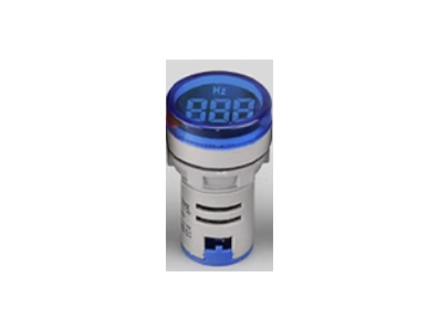 Indicador LED circular azul 22 mm AD16-22DSHZ, faixa de 20-75 Hz - Imagem 1
