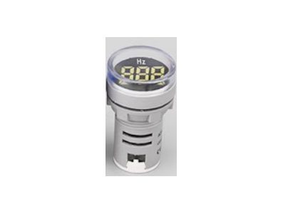 Indicador LED redondo branco 22 mm AD16-22DSHZ 20&ndash;75 Hz - Imagem 1