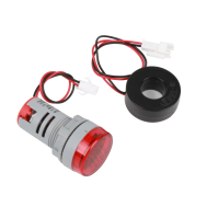 Indicador LED vermelho 22 mm AC 50-500 V 0-100 A AD16-22FVA (AD16-22VAM) redondo medidor de Hertz com transformador