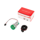 Indicador de frequ&ecirc;ncia (Hz) LED redondo verde AD16-22FVA (AD16-22VAM) 22 mm AC 50-500 V 0-100 A - Thumb - 1