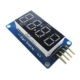 M&oacute;dulo Display LED Vermelho TM1637 4 Bits com Rel&oacute;gio - Thumb - 7