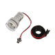 Indicador de Hertz LED redondo 22 mm branco AD16-22FVA (AD16-22VAM) AC 50 a 500V 0 a 100A com transformador - Thumb - 7