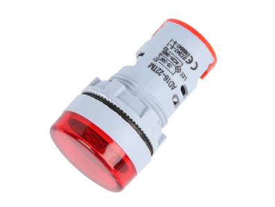 Indicador de Temperatura LED Redondo 22 mm Vermelho -20 a 199 &deg;C AD16-22TM (AD101-22TM) - Imagem 1