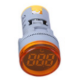 Sinaleiro indicador de temperatura LED redondo amarelo 22 mm de -20 a 199 &deg;C AD16-22TM (AD101-22TM) - Thumb - 1