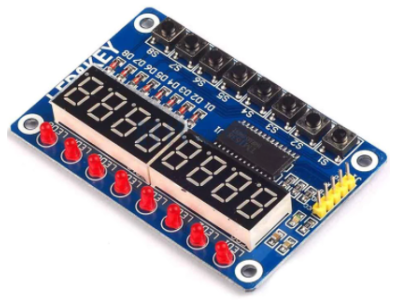 M&oacute;dulo TM1638 com display LED digital e bot&otilde;es - Imagem 6