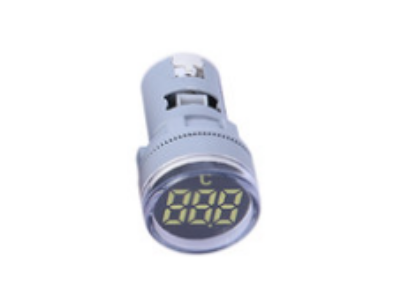 Sinaleiro indicador de temperatura LED redondo 22 mm branco &minus;20 a 199 &deg;C AD16-22TM (AD101-22TM) - Imagem 1