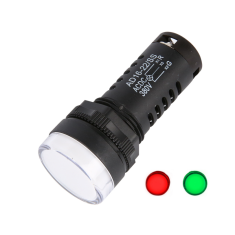 Indicador sinaleiro LED bicolor (vermelho/verde) AC380V modelo AD16-22SS