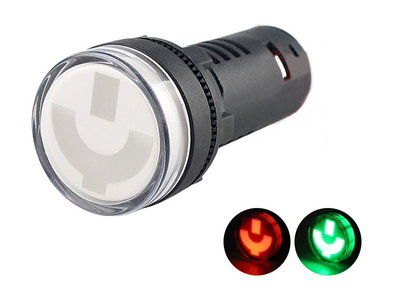 Sinaleiro indicador de posi&ccedil;&atilde;o LED AC/DC 110V AD16-22W/D - Imagem 1
