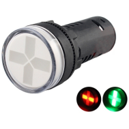 Indicador de posi&ccedil;&atilde;o para chave faca isolado LED AC/DC 36V AD16-22W/N