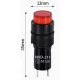 Sinaleiro indicador LED vermelho NXD-211 AC/DC 12V pequeno - Thumb - 1
