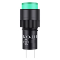 Sinaleiro LED verde AC/DC 24V NXD-211 pequeno, indicador luminoso