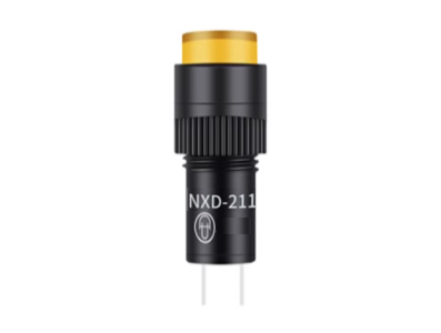 Sinaleiro LED Amarelo NXD-211 AC/DC 24V Pequeno - Imagem 1