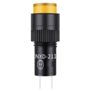 Sinaleiro indicador LED amarelo NXD-211 AC 220V pequeno