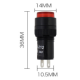 Sinaleiro indicador LED vermelho NXD-212 AC/DC 24V pequeno - Thumb - 1