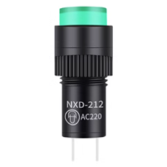 Sinaleiro Indicador LED Verde AC 220V NXD-212 Pequeno