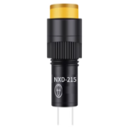 Sinaleiro Indicador LED 12V AC/DC NXD-215 Amarelo Pequeno