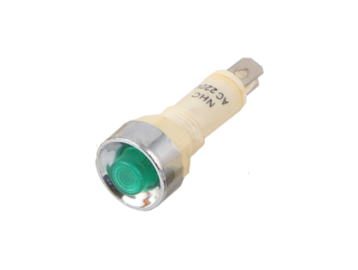 Sinaleiro Indicador LED Verde NHC AC/DC 24V Pequeno - Imagem 1