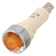 Sinaleiro LED amarelo NHC 110V AC/DC pequeno