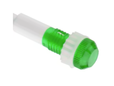 Sinaleiro LED Verde 10 mm XD10-6 12 a 24 V DC Cabo 20 cm - Imagem 1