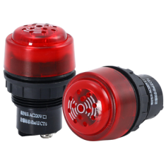 Indicador luminoso vermelho 380 V 30 mm BD0803 &agrave; prova de explos&atilde;o e anticorrosivo com buzzer embutido
