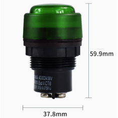 Sinaleiro indicador verde 30 mm AC/DC 24-36 V BD0803 antideflagrante anticorrosivo