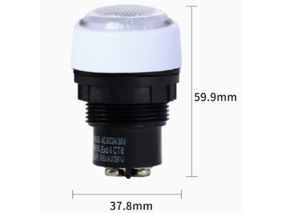 Sinaleiro indicador branco 30 mm AC/DC 24-36V BD0803 antideflagrante anticorrosivo - Imagem 1